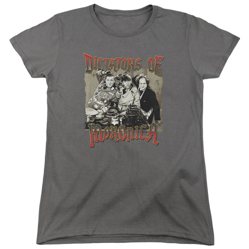 The Three Stooges Dictators of Moronica Womens T-Shirt