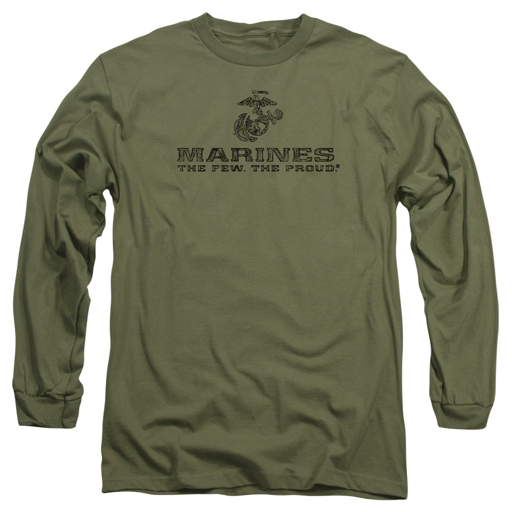 U.S. Marine Corps Distressed Logo Long Sleeve T-Shirt