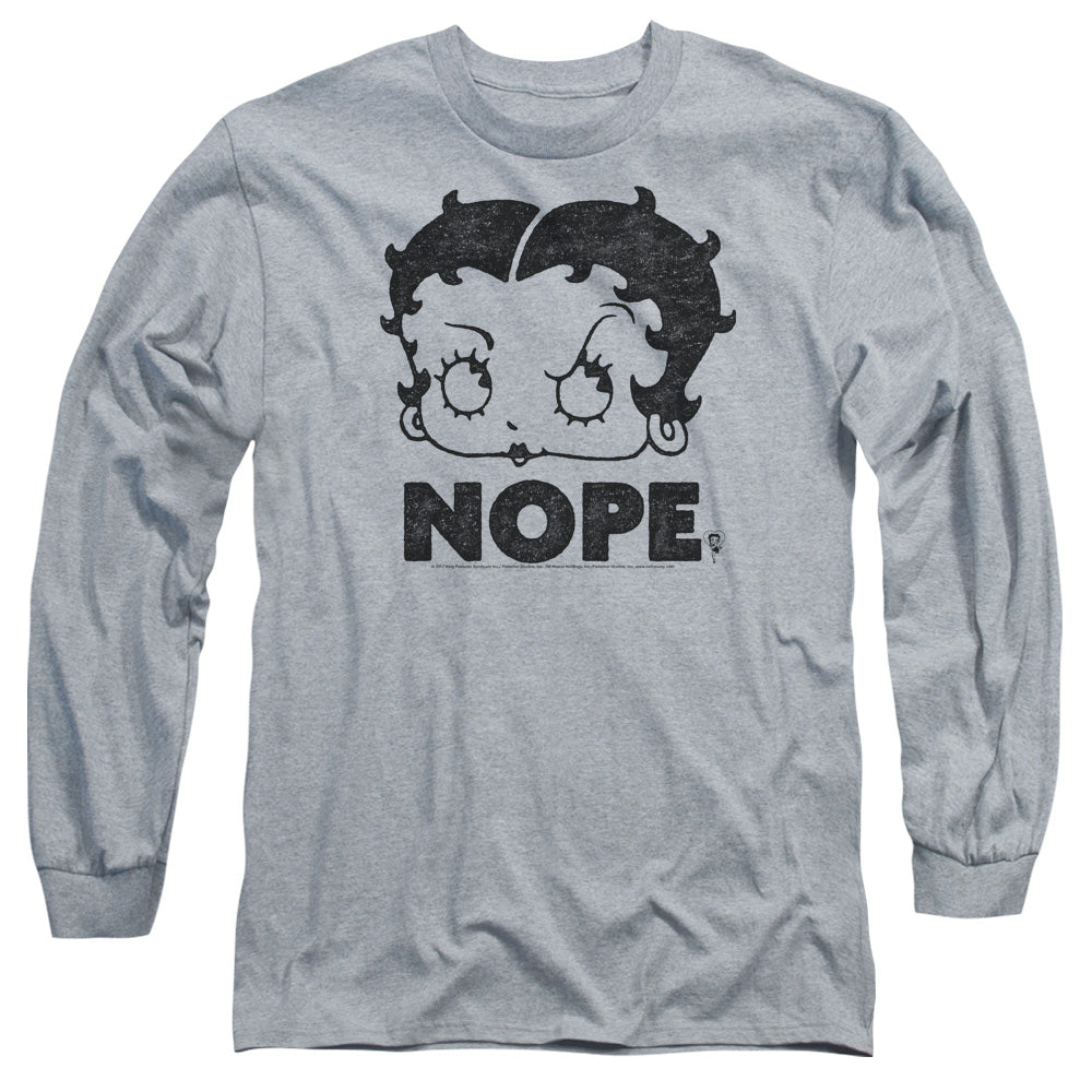Betty Boop Boop Nope Long Sleeve T-Shirt