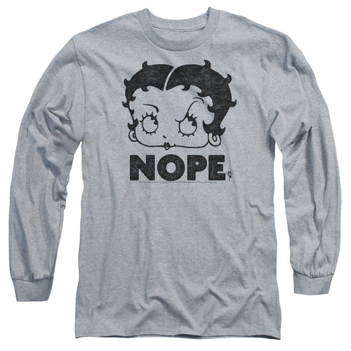 Betty Boop Boop Nope Long Sleeve T-Shirt