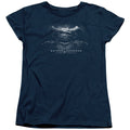 Batman v Superman Bw Logo Womens T-Shirt
