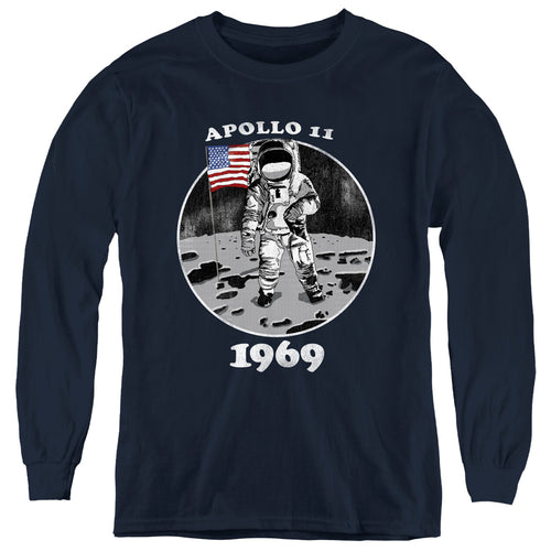 NASA Not Fake Youth Long Sleeve T-Shirt