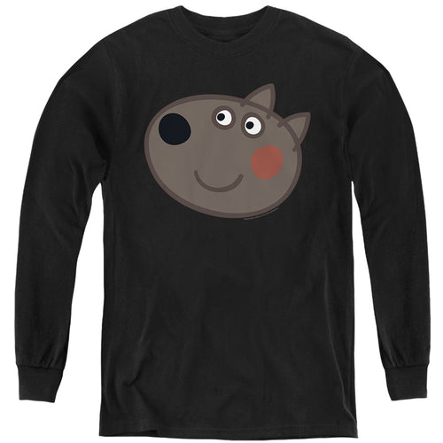 Peppa Pig Danny Dog Face Youth Long Sleeve T-Shirt