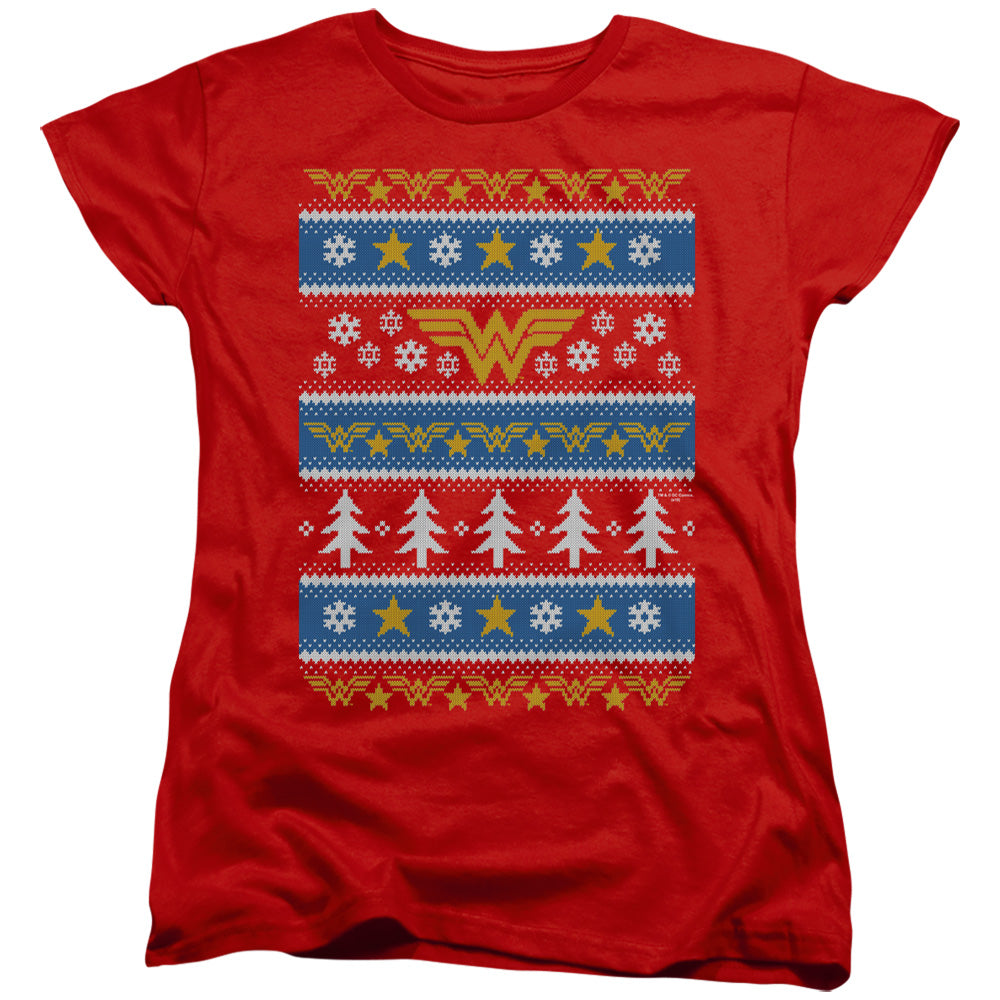 Wonder Woman Wonder Woman Christmas Sweater 
 
 Womens T-Shirt