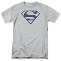 Superman Navy & White Shield Athletic Heather T-Shirt