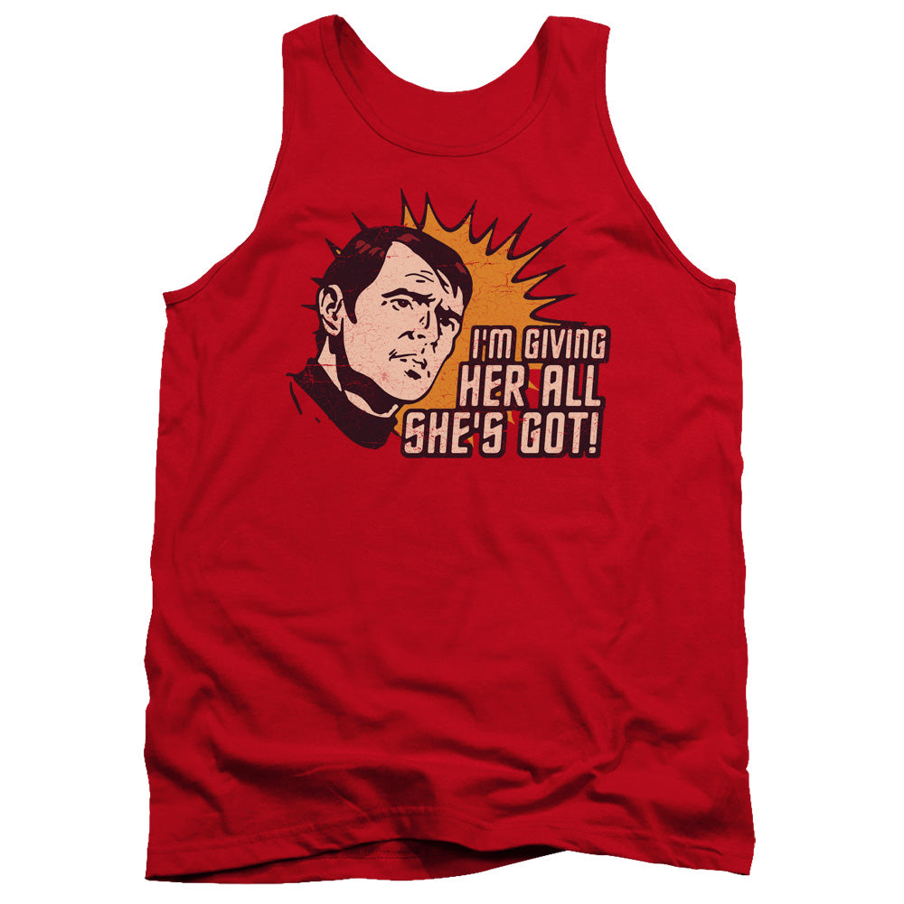 Star Trek Scotty Giving Her All Tank Top