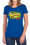 Mighty Mouse Here I Come Womens T-Shirt