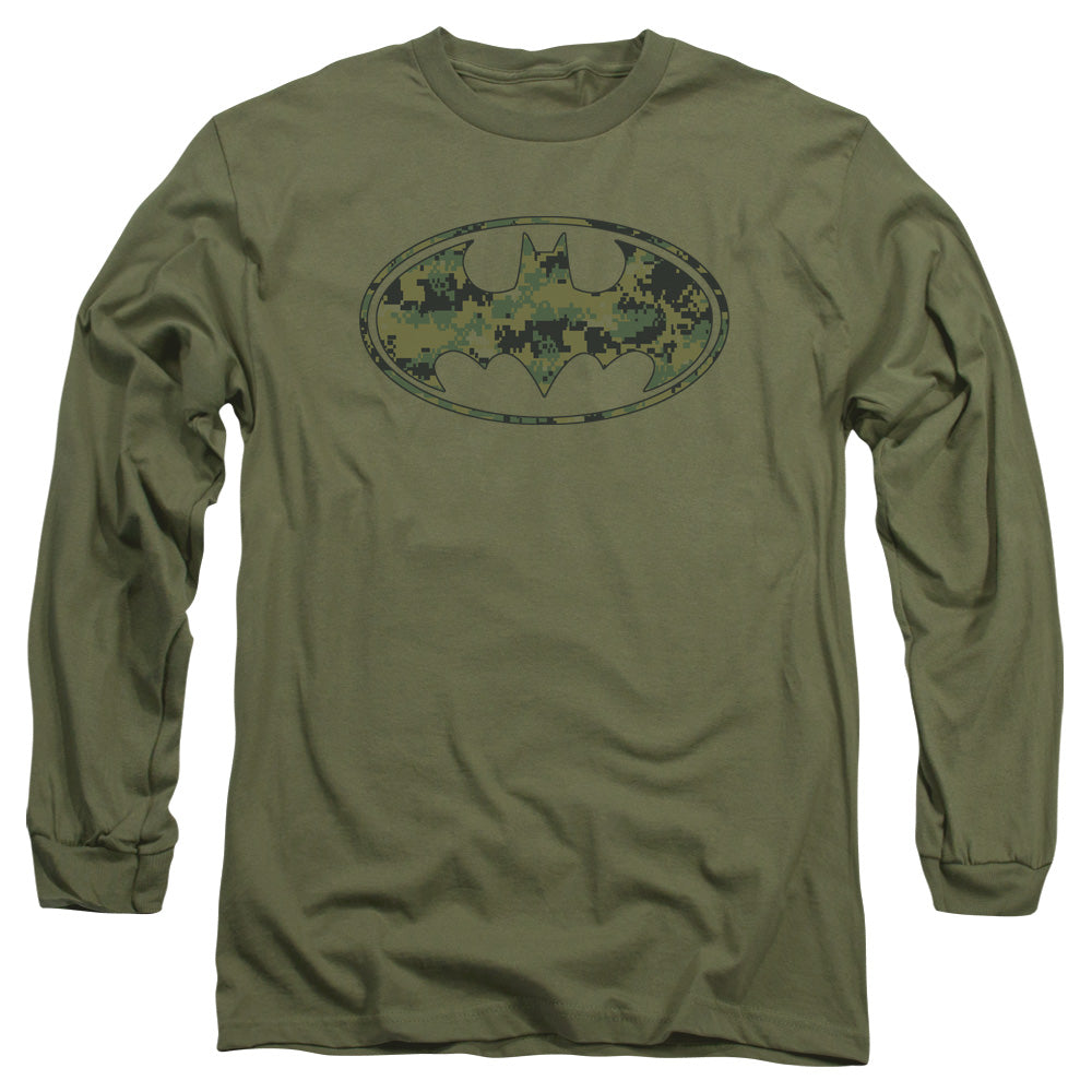 Batman Marine Camo Shield Long Sleeve T-Shirt