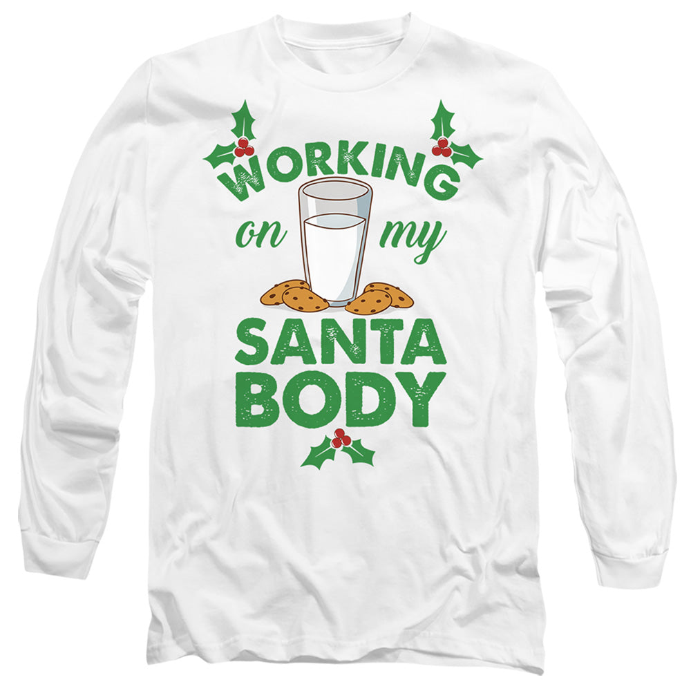 Christmas Working on My Santa Body Long Sleeve T-Shirt