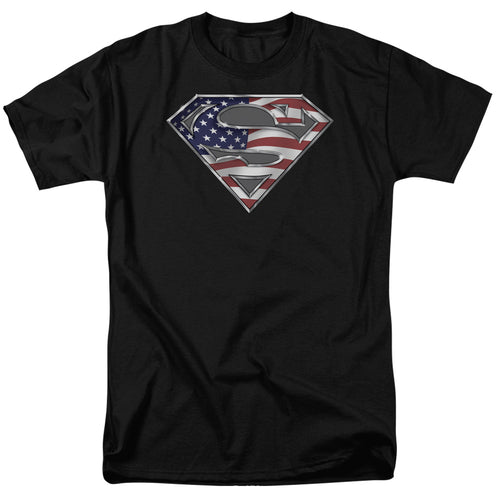 Superman All American Shield Black T-Shirt