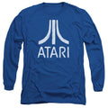 Atari Rough Logo Royal Blue Long Sleeve T-Shirt