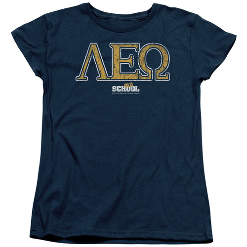 Old School Greek Letters Womens T-Shirt