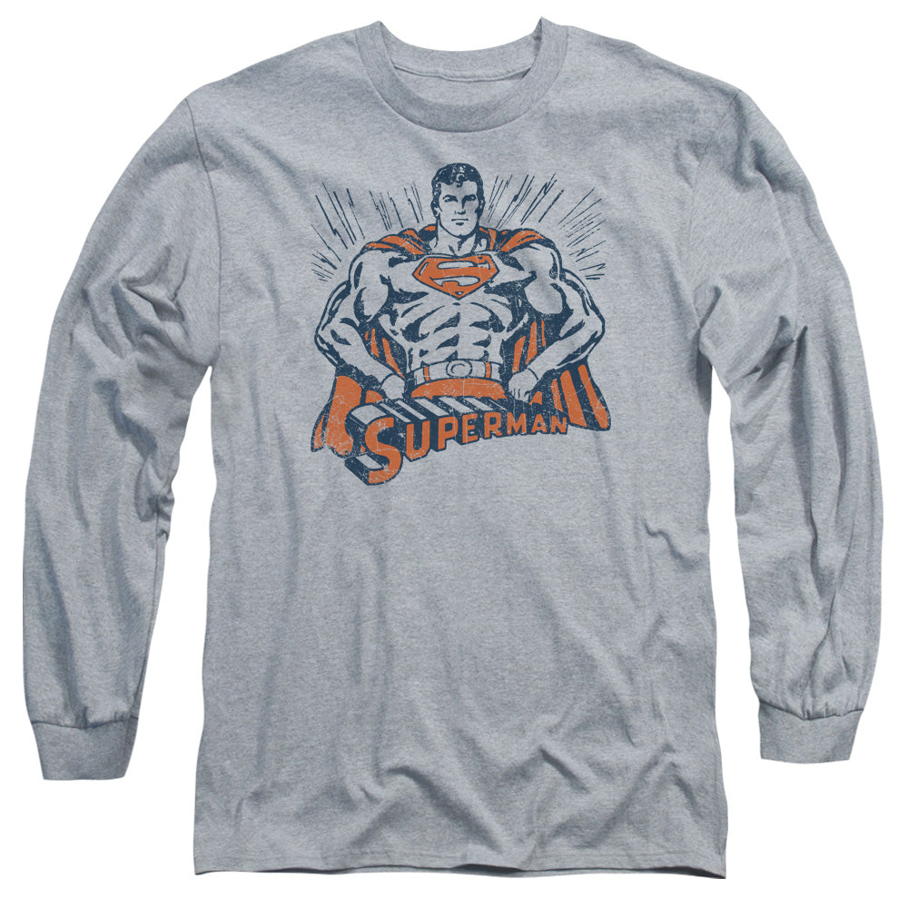 Superman Vintage Stance Long Sleeve T-Shirt