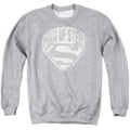 Superman Man of Steel Shield Athletic Heather Crewneck Sweatshirt
