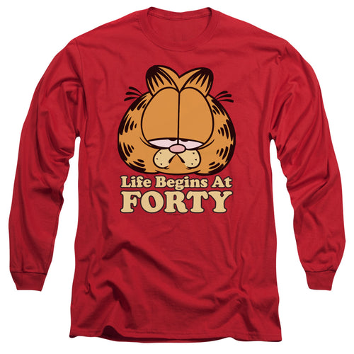 Garfield Life Begins At Forty Long Sleeve T-Shirt