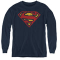 Superman Crackle S Youth Long Sleeve T-Shirt