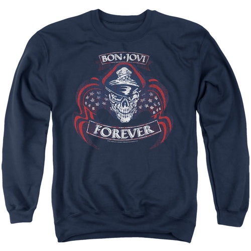 Bon Jovi Forever Skull Crewneck Sweatshirt