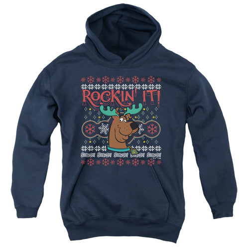 Scooby-Doo Rockin' It Ugly Christmas Youth Hoodie