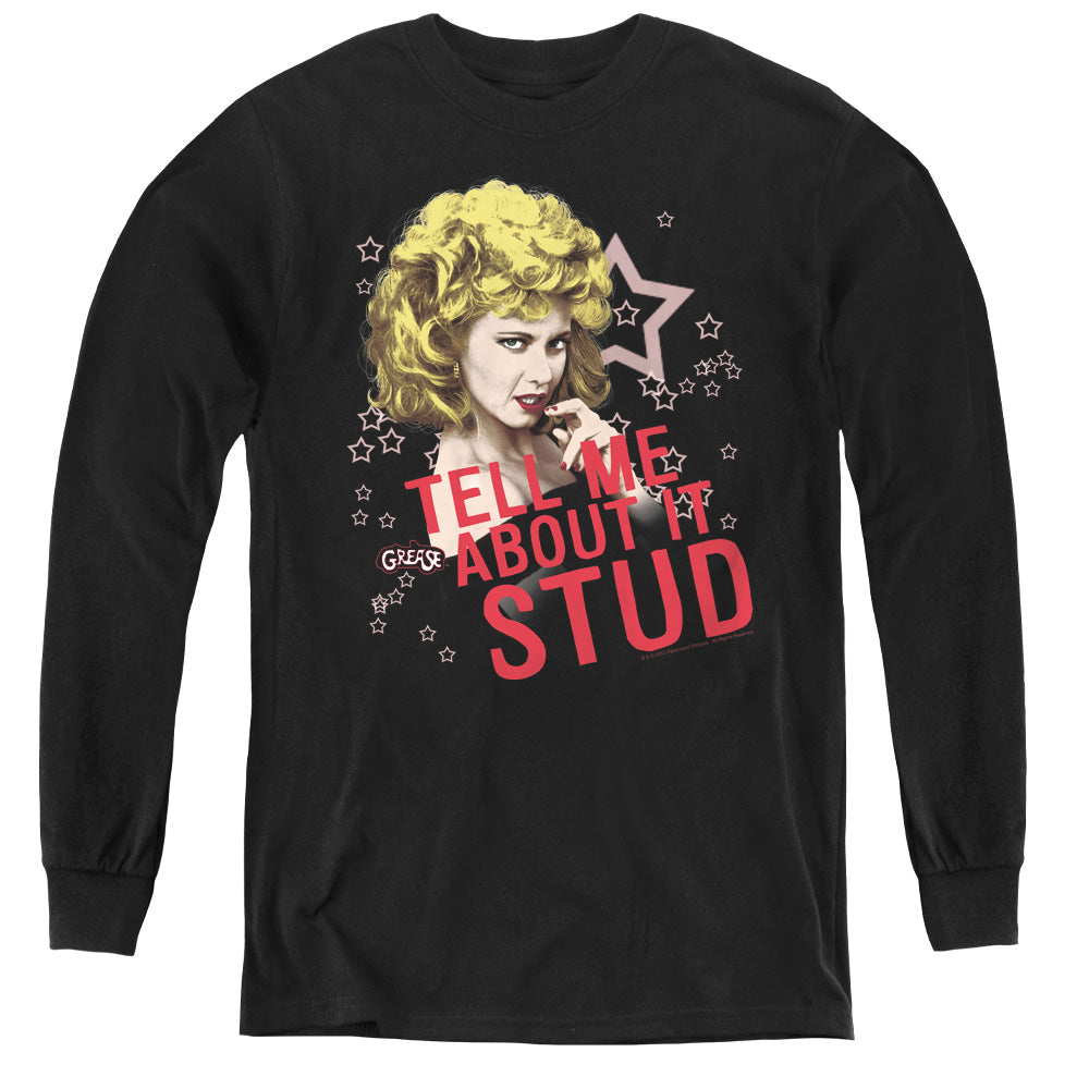 Grease Tell Me About It Stud Youth Long Sleeve T-Shirt