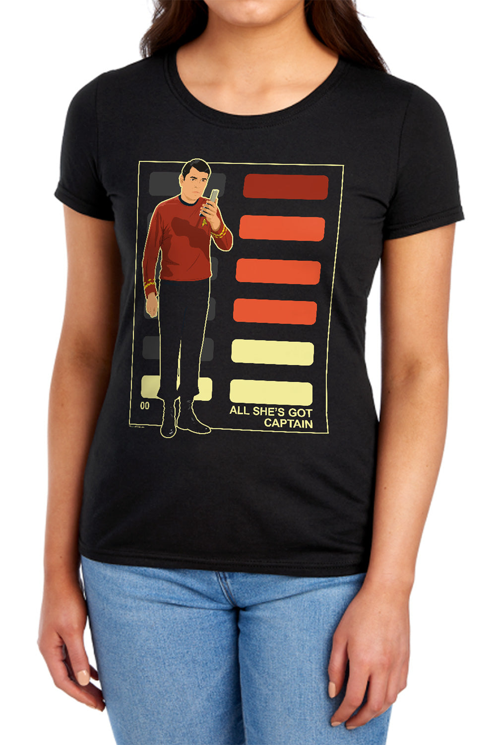 Star Trek Scotty All She's Got Power Womens T-Shirt