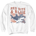 Shark Week Red Bite and Blue Crewneck Sweatshirt