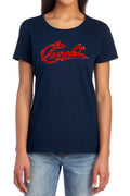 Chevy Chevrolet Script Distressed Womens T-Shirt