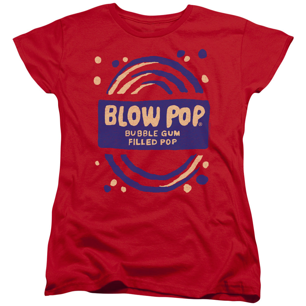 Blow Pop Bubble Gum Filled Pop Womens T-Shirt
