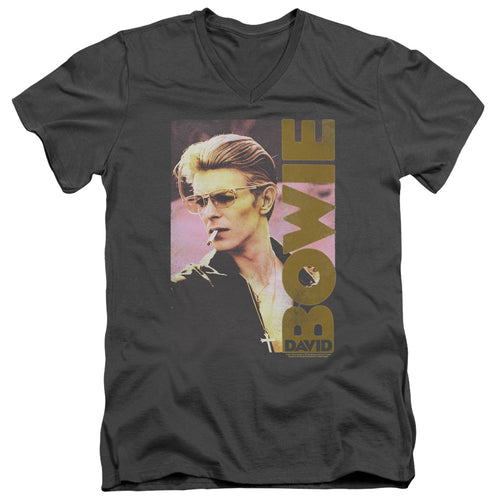David Bowie Smokin V-Neck T-Shirt