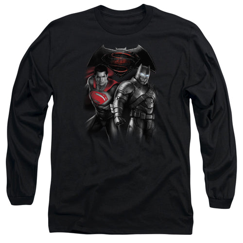 Batman v Superman Stand Off Long Sleeve T-Shirt