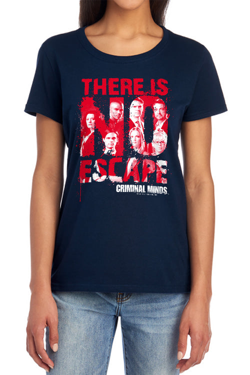 Criminal Minds No Escape Womens T-Shirt