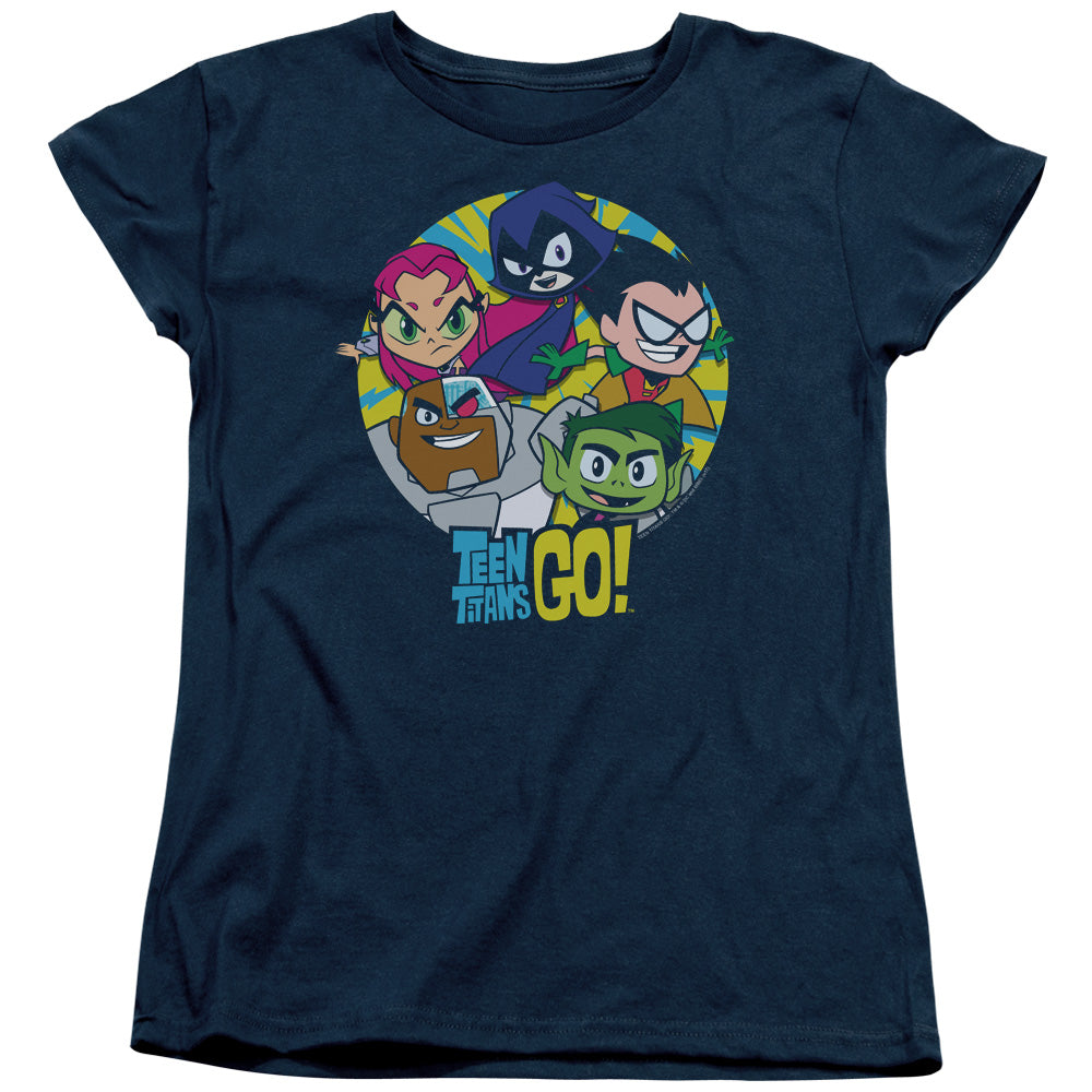 Teen Titans Go! Go Go Group Womens T-Shirt