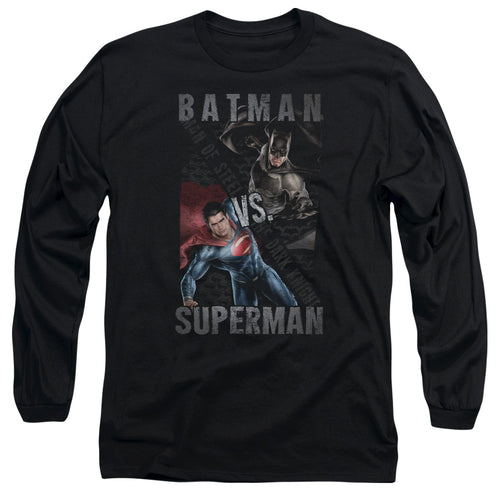 Batman v Superman Hero Split Long Sleeve T-Shirt