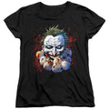 Justice League Doll Heads Womens T-Shirt
