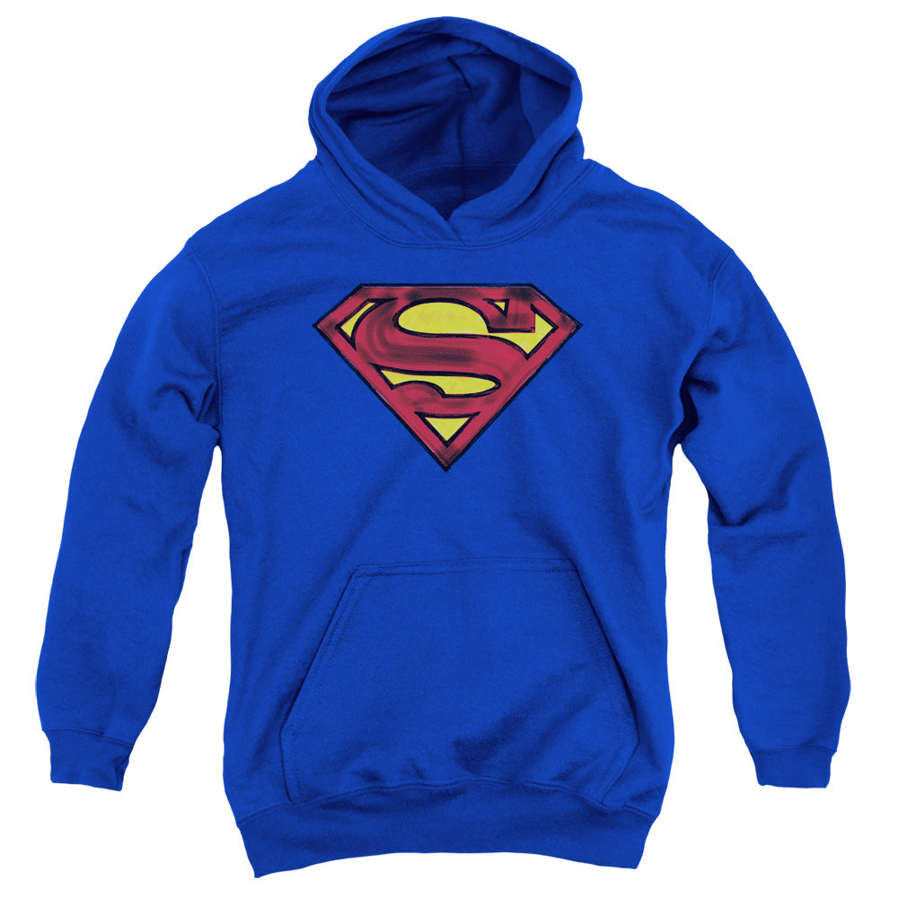 Superman Charcoal Shield Youth Hoodie