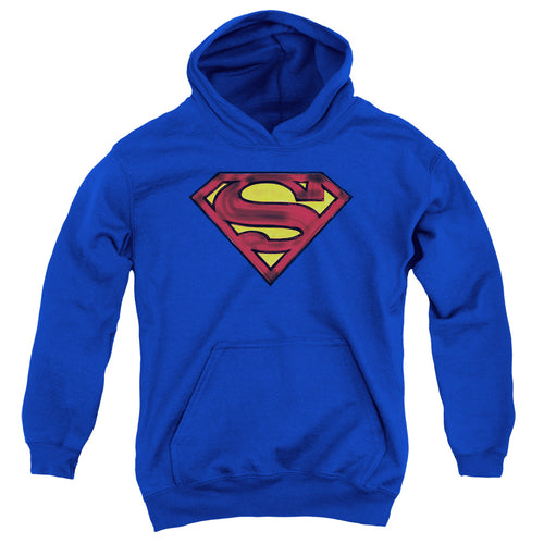 Superman Charcoal Shield Youth Hoodie