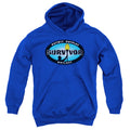 Survivor Blue Burst Youth Hoodie