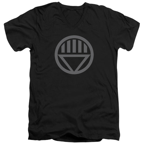 Green Lantern Grey Emblem V-Neck T-Shirt