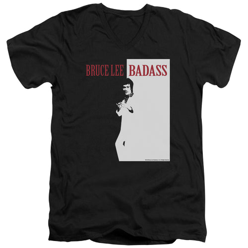 Bruce Lee Badass V-Neck T-Shirt