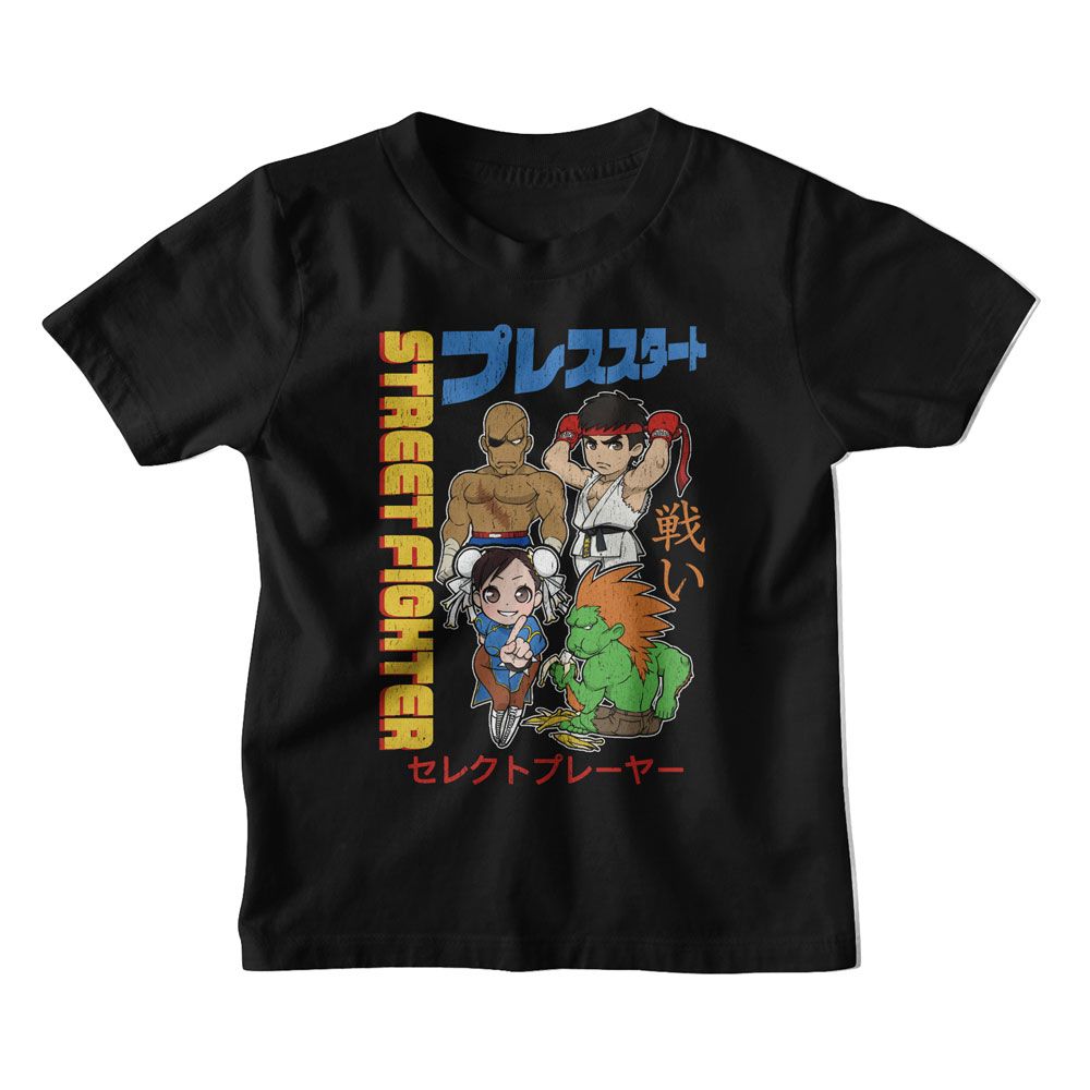 Street Fighter Chibi with Kanji Youth/Toddler T-Shirt