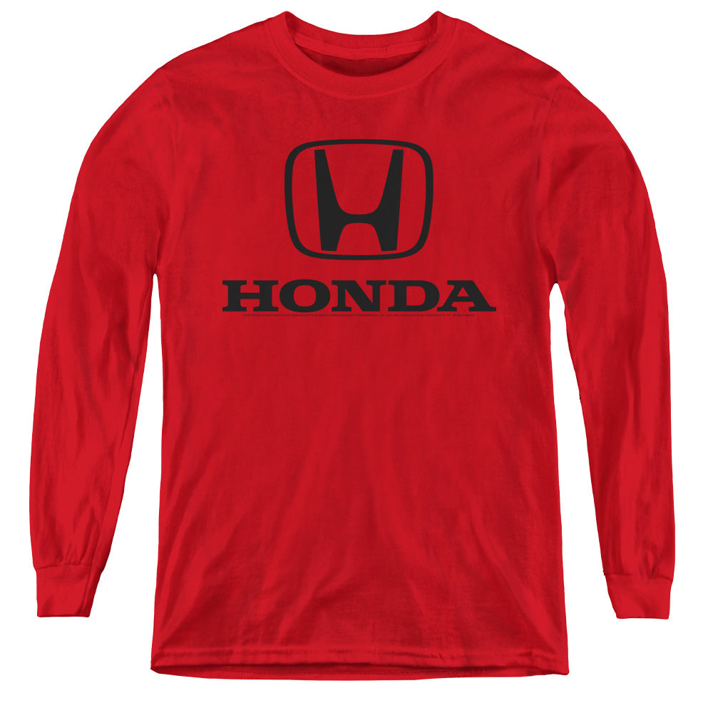 Honda Standard Logo Youth Long Sleeve T-Shirt
