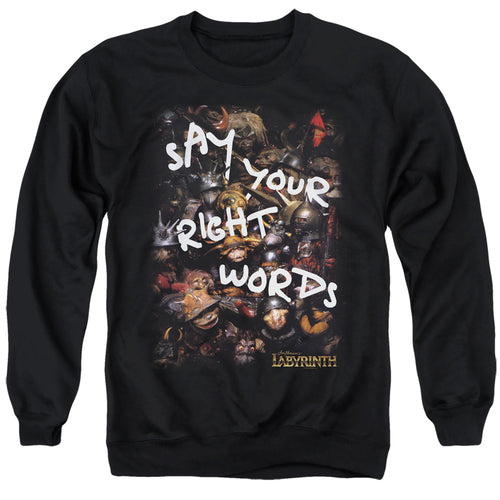 Labyrinth Right Words Crewneck Sweatshirt