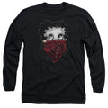 Betty Boop Bandana & Roses Long Sleeve T-Shirt