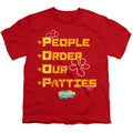Spongebob Squarepants People Order Our Patties Youth/Toddler T-Shirt