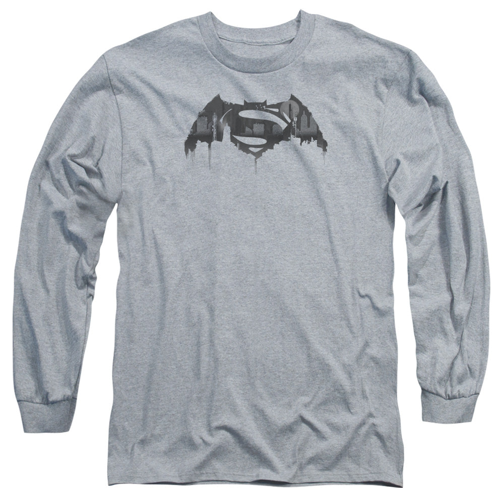Batman v Superman Cityscape Logo Long Sleeve T-Shirt