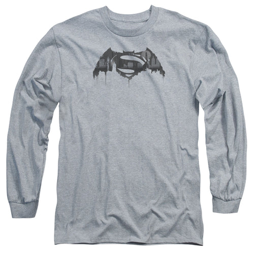 Batman v Superman Cityscape Logo Long Sleeve T-Shirt