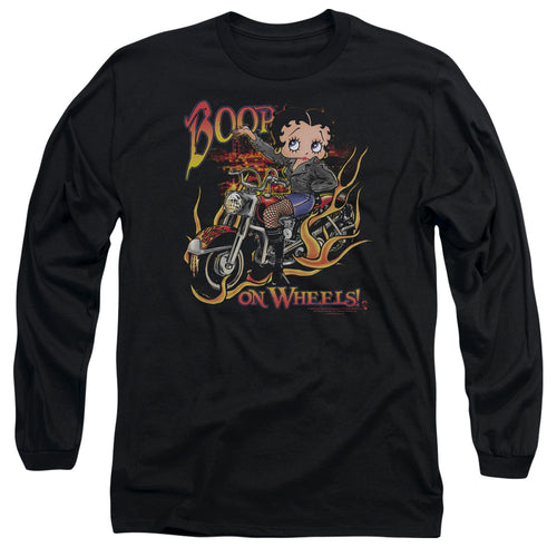 Betty Boop On Wheels Long Sleeve T-Shirt