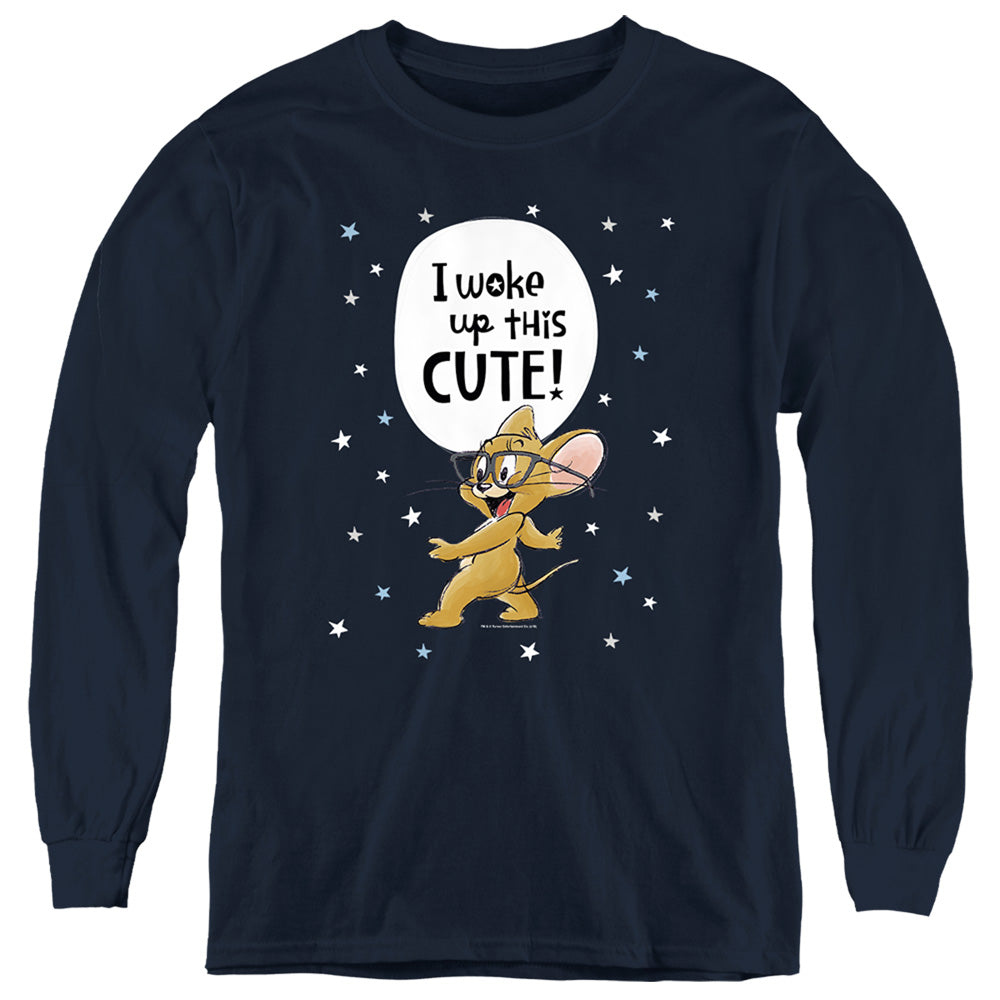 Tom and Jerry I Woke Up This Cute! Youth Long Sleeve T-Shirt