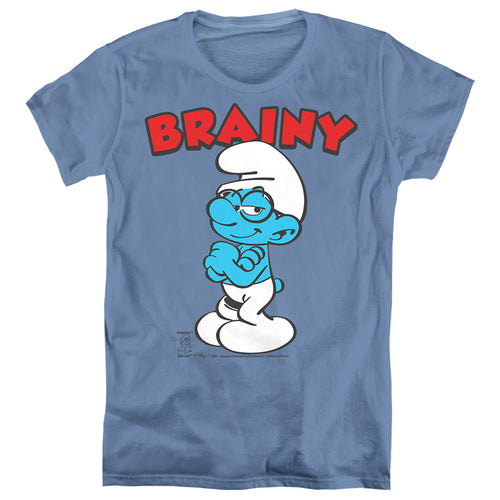 The Smurfs Brainy Womens T-Shirt
