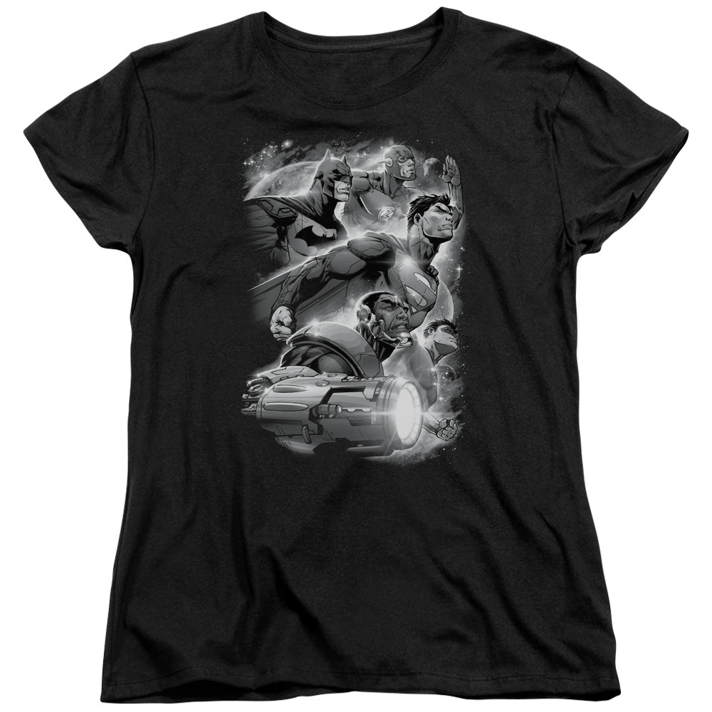 Justice League Atmospheric Womens T-Shirt