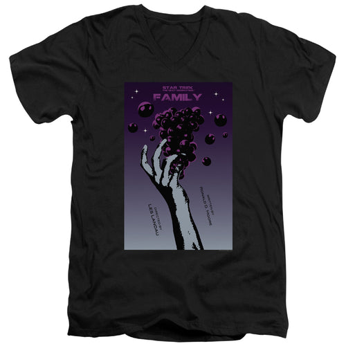 Star Trek Family Black V-Neck T-Shirt